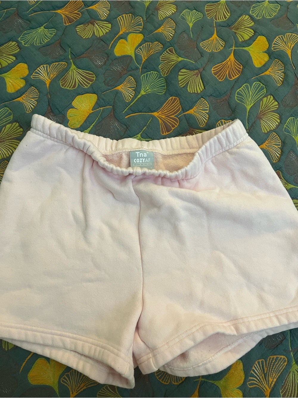 TNA CozyAF Light Pink Athletic Lounge Shorts